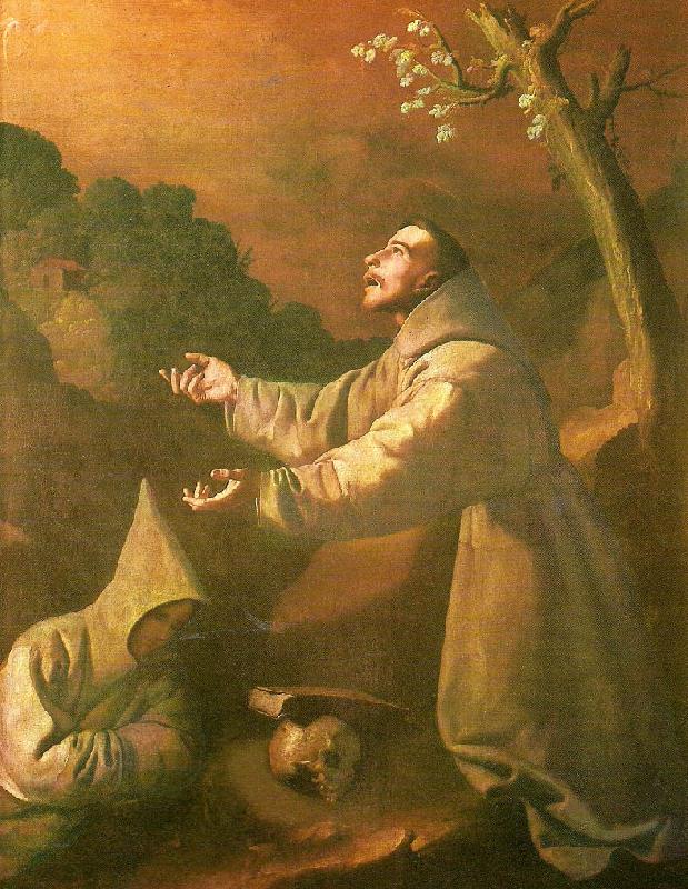 Francisco de Zurbaran stigmatization of st oil painting image